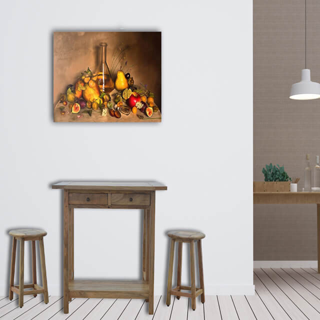 Ensemble table, tabourets en bois massif bien-aise.