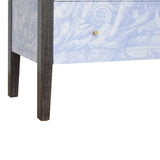 Commode en bois massif design de couleur noire rustique fabrication à la main.