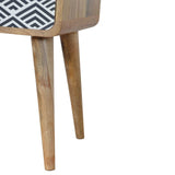 Table d'appoint pas cher en bois massif bois de manguier.