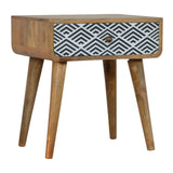 Meuble avec une structure bicolore en manguier.