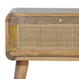 Meuble de chambre à coucher en bois manguier massif bois brut naturel.