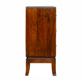 Commode de rangement fabriquée à partir de bois brut de manguier massif, un meuble polyvalent qui peut également être un meuble TV.