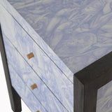 Meuble bas collections de meubles luxe bicolore foncé et imprimé fabriqué à partir d'essences bois de manguier massif famille bois teck.