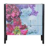 Meuble de rangement pour chambre à coucher qui peut être accompagner par notre table d'appoint Mayah™ en manguier.