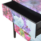 Meuble de rangement 3 grands tiroirs essences bois de manguier famille bois de teck massif.