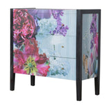 Commode à la fois meuble TV en manguier massif pas cher, collection de meubles imprimés luxe.