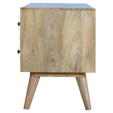 Meuble de rangement style nordique en bois de manguier.