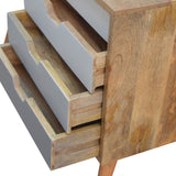 Design contemporain, une commode moderne avec des lignes épurées.