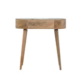 Table console essences bois de manguier famille bois de teck massif.