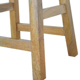 Tabouret en bois massif design et tendance en bois de manguier.