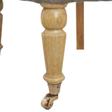 Chaise pour les intérieurs bureau, salon très confortable en manguier et rembourrée en tweed. 