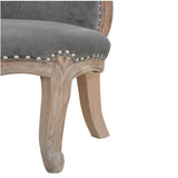 Chaise rustique en bois naturel Louis xvi