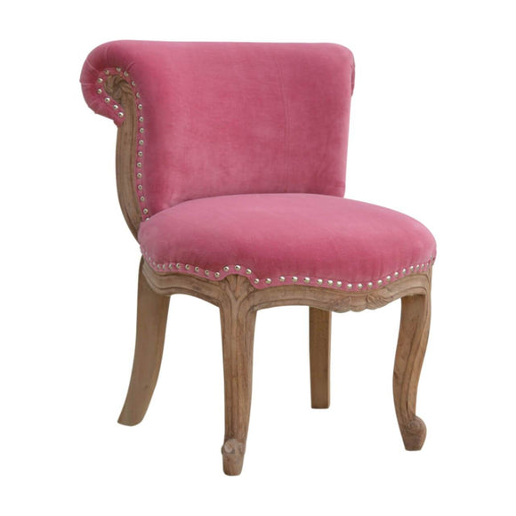 Chaise d' appoint coloris rose design de style scandinave.