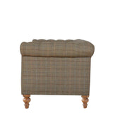 Canapé Chesterfield multi tweed style scandinave contemporain. 