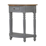 Table console d'époque victorien en bois massif fabriquée à la main