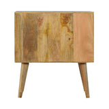 Petit meuble d'appoint en bois naturel pas cher tendance scandinave.