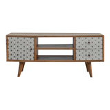 Meuble média essence bois de manguier massif, idéal pour accompagner une table basse en teck massif.