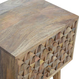 Mobilier bois indien de style scandinave avec des pieds en bois massif pour salon ou chambre à coucher pas cher.