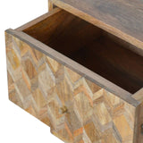 Meuble en bois brut coloris bois naturel manguier famille bois teck  bois exotiques.