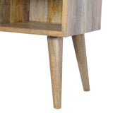 Table d'appoint en bois famille teck.