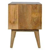 Meuble télé en bois brut de manguier famille bois de teck massif.