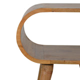 Meuble en bois coloris brut en manguier massif.