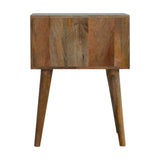 Table d'appoint design style nordique essences bois de manguier.