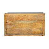 Table de chevet en manguier bois naturel de style scandinave.