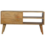 Acheter un meuble tv en bois à 2 tiroirs en manguier massif bois brut.