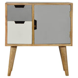 Meuble de rangement design scandinave en manguier 2 couleurs pour une décoration d'intérieurs design scandinave. 