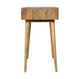 Console design style contemporain en manguier massif.