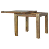 Table à manger extensible écologique en bois naturel traité pas cher.