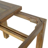 Table à manger extensible pour une petite cuisine ou petit espace en bois massif.