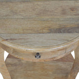 Bout de canapé en bois exotique