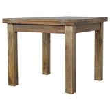 Acheter une table à manger en bois massif extensible pour un studio ou appartement fabriquée à partir de bois de manguier massif.