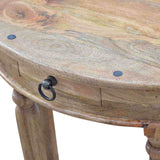 Table en bois massif chaleureuse style  Louis XV en manguier massif.